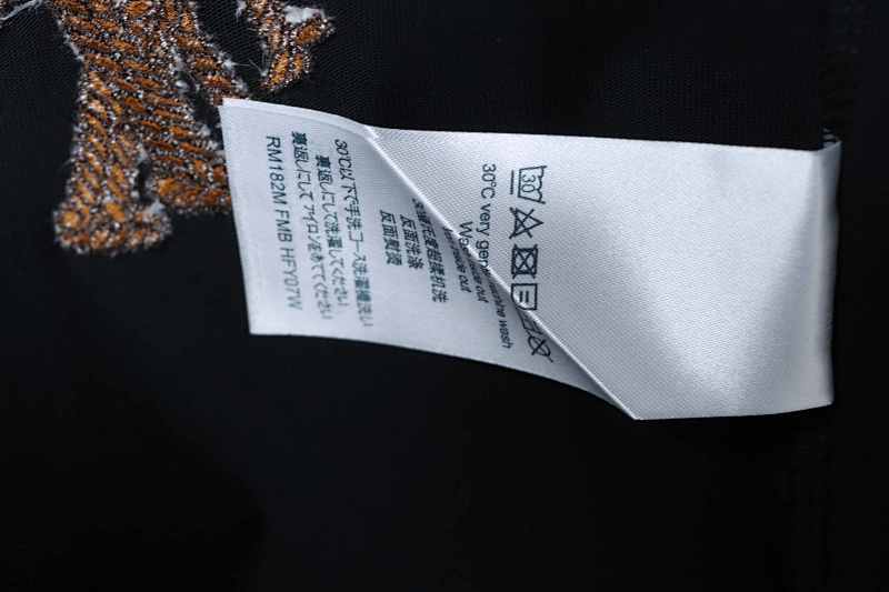 LOUIS VUITTON Embroidery Denim Short Sleeve T-Shirt