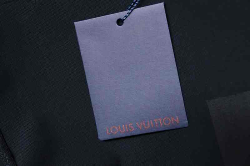 LOUIS VUITTON Embroidery Denim Short Sleeve T-Shirt
