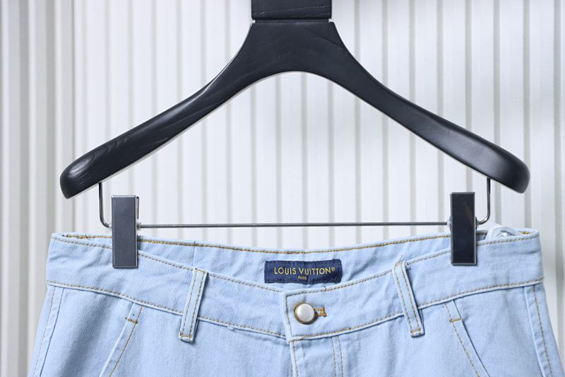 LOUIS VUITTON Embroidery Denim Shorts