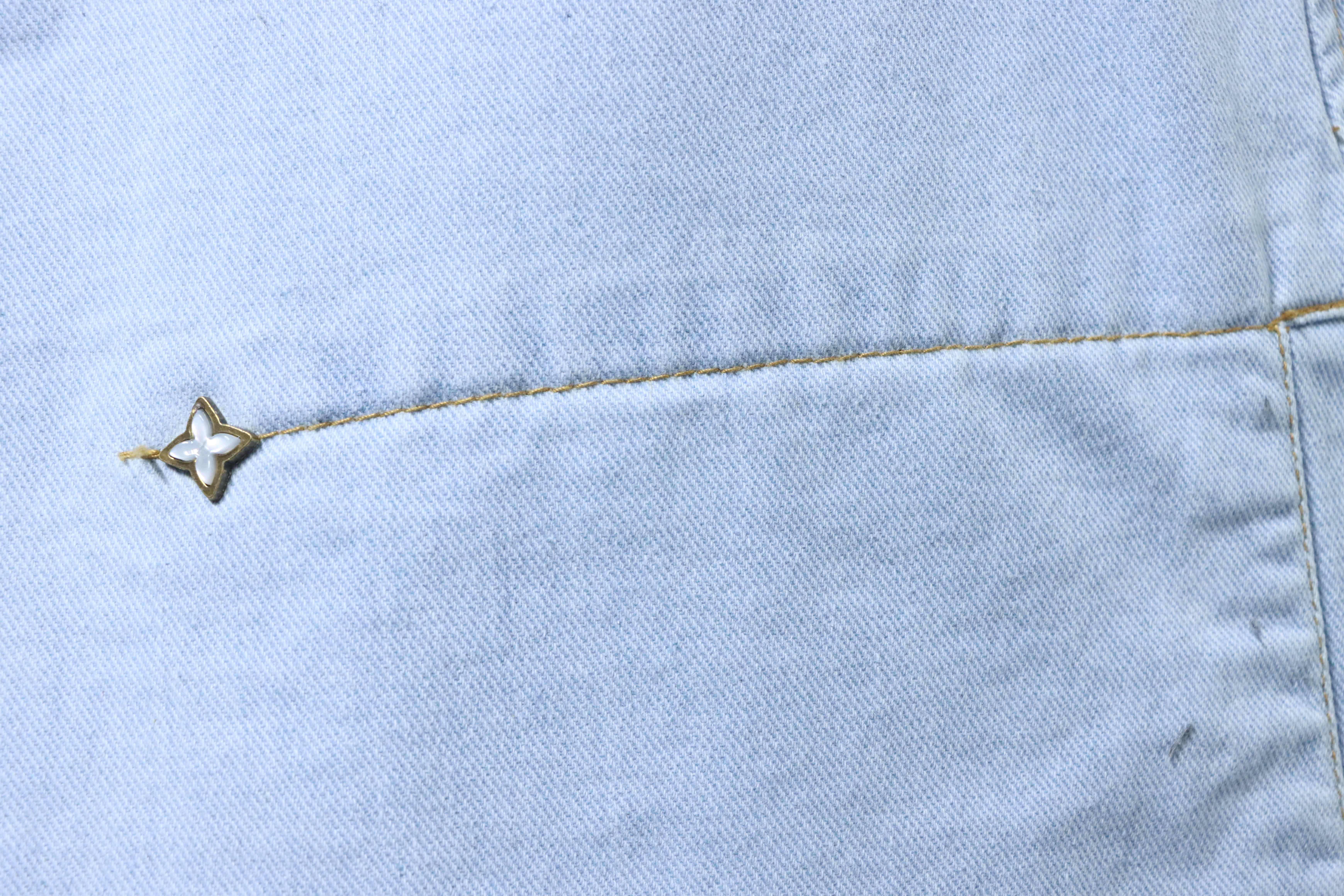 LOUIS VUITTON Embroidery Denim Shorts