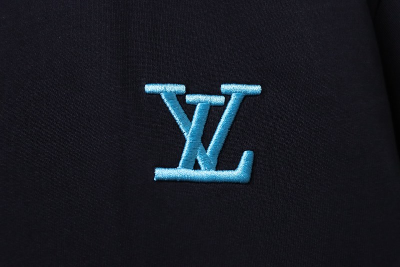 LOUIS VUITTON Embroidery Gradient Short Sleeve T-Shirt