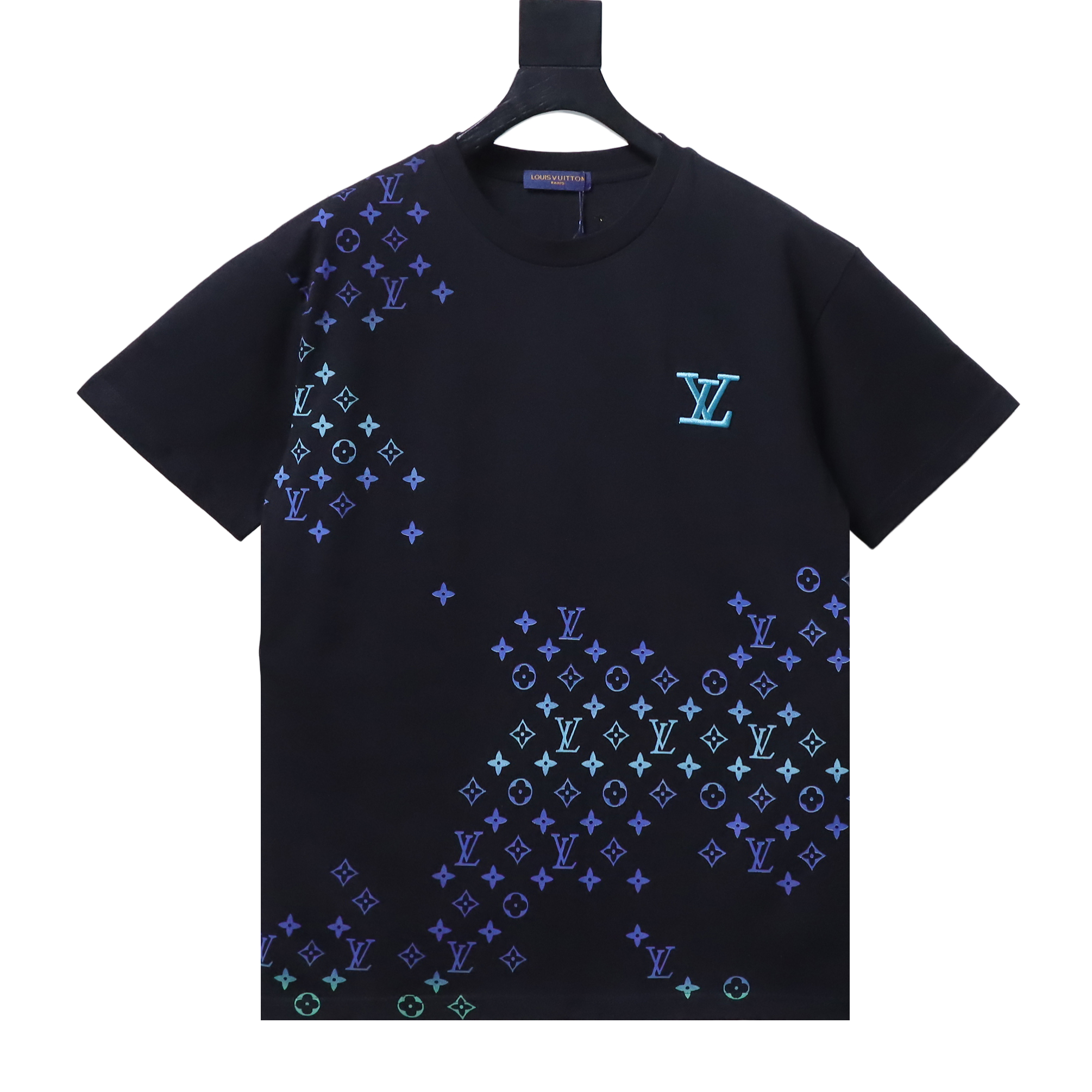 LOUIS VUITTON Embroidery Gradient Short Sleeve T-Shirt