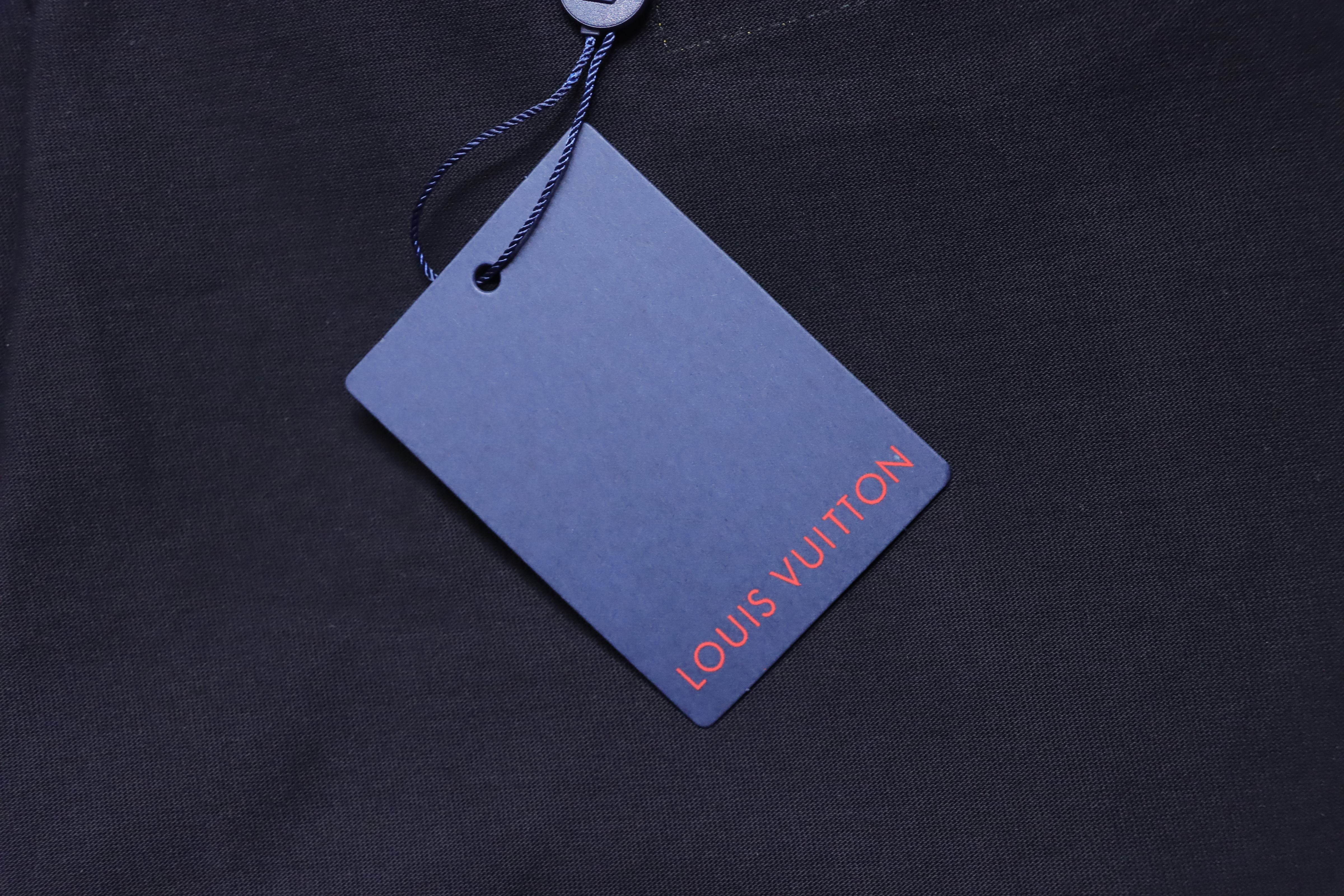 LOUIS VUITTON Embroidery Gradient Short Sleeve T-Shirt
