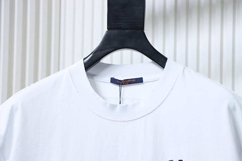 LOUIS VUITTON Embroidery Logo Short Sleeve T-Shirt Style 1