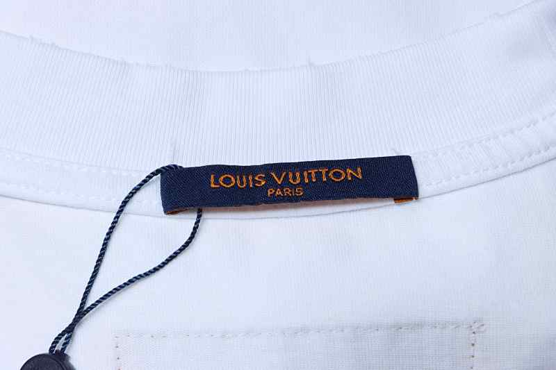 LOUIS VUITTON Embroidery Logo Short Sleeve T-Shirt Style 1