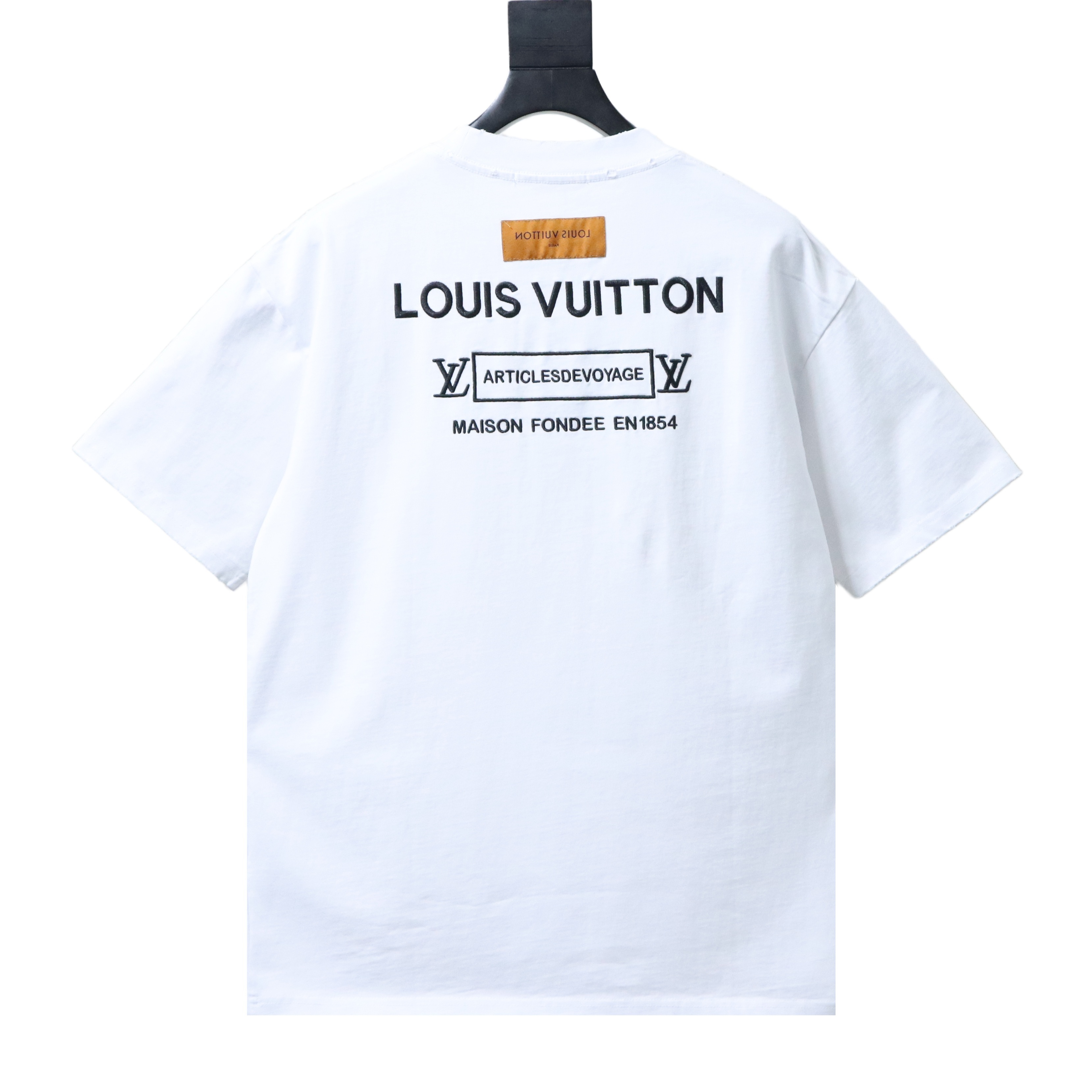 LOUIS VUITTON Embroidery Logo Short Sleeve T-Shirt Style 1