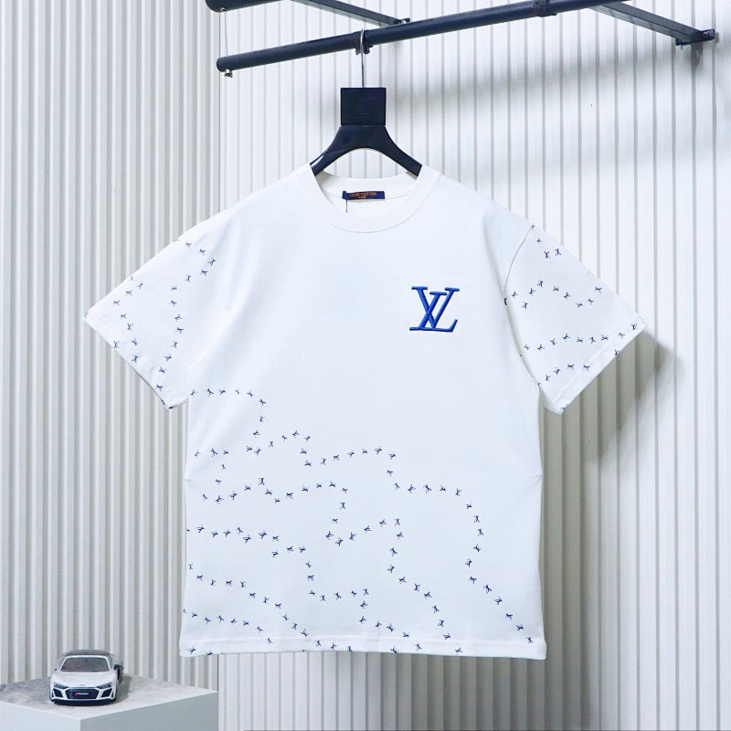 LOUIS VUITTON Embroidery Logo Short Sleeve T-Shirt Style 2