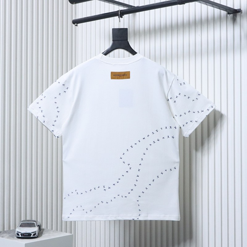 LOUIS VUITTON Embroidery Logo Short Sleeve T-Shirt Style 2