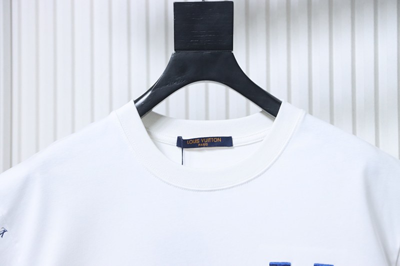 LOUIS VUITTON Embroidery Logo Short Sleeve T-Shirt Style 2
