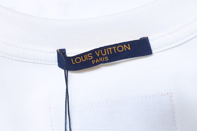 LOUIS VUITTON Embroidery Logo Short Sleeve T-Shirt Style 2