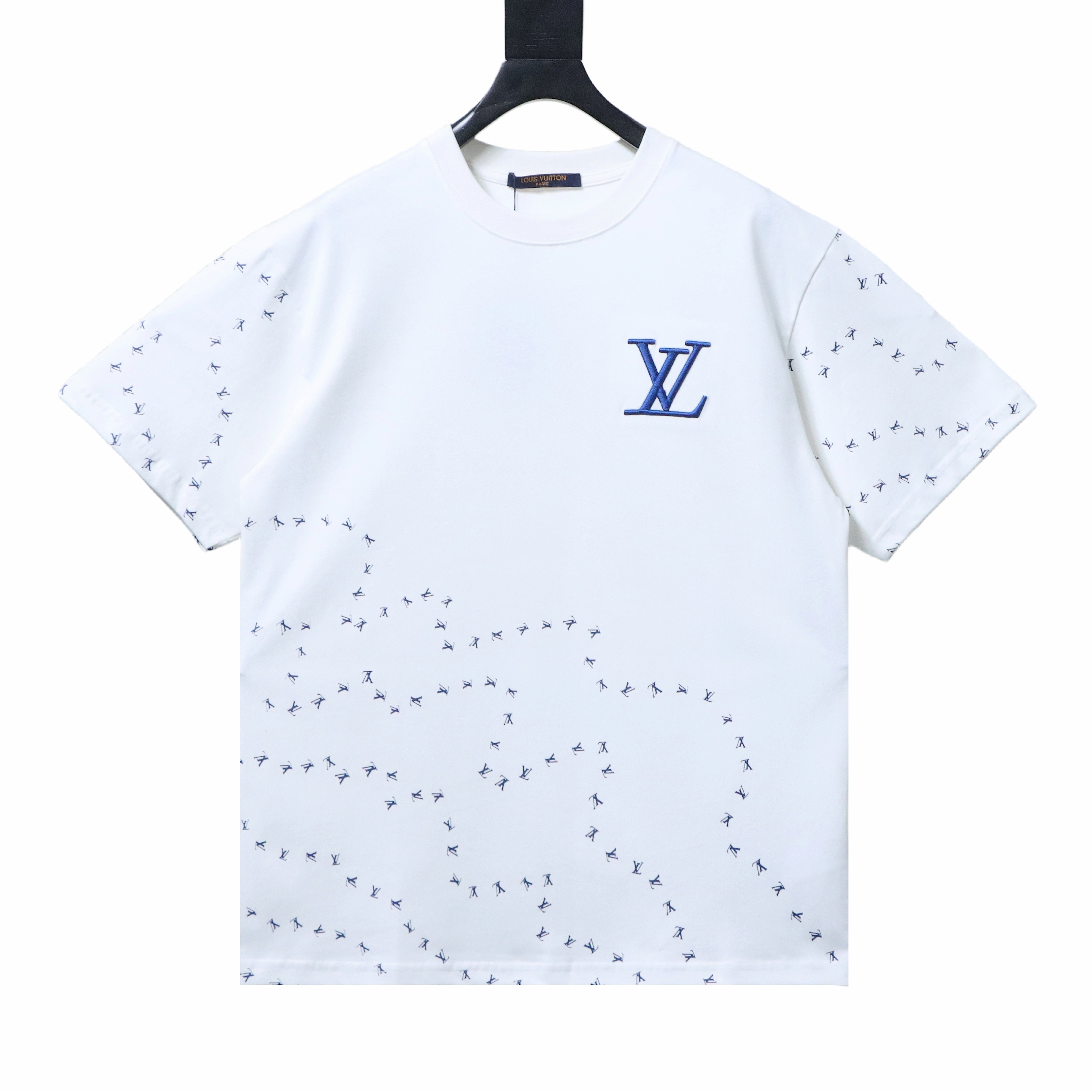 LOUIS VUITTON Embroidery Logo Short Sleeve T-Shirt Style 2