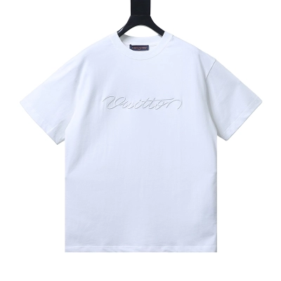 LOUIS VUITTON Embroidery Short Sleeve T-Shirt 01