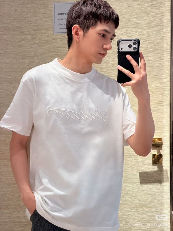 LOUIS VUITTON Embroidery Short Sleeve T-Shirt
