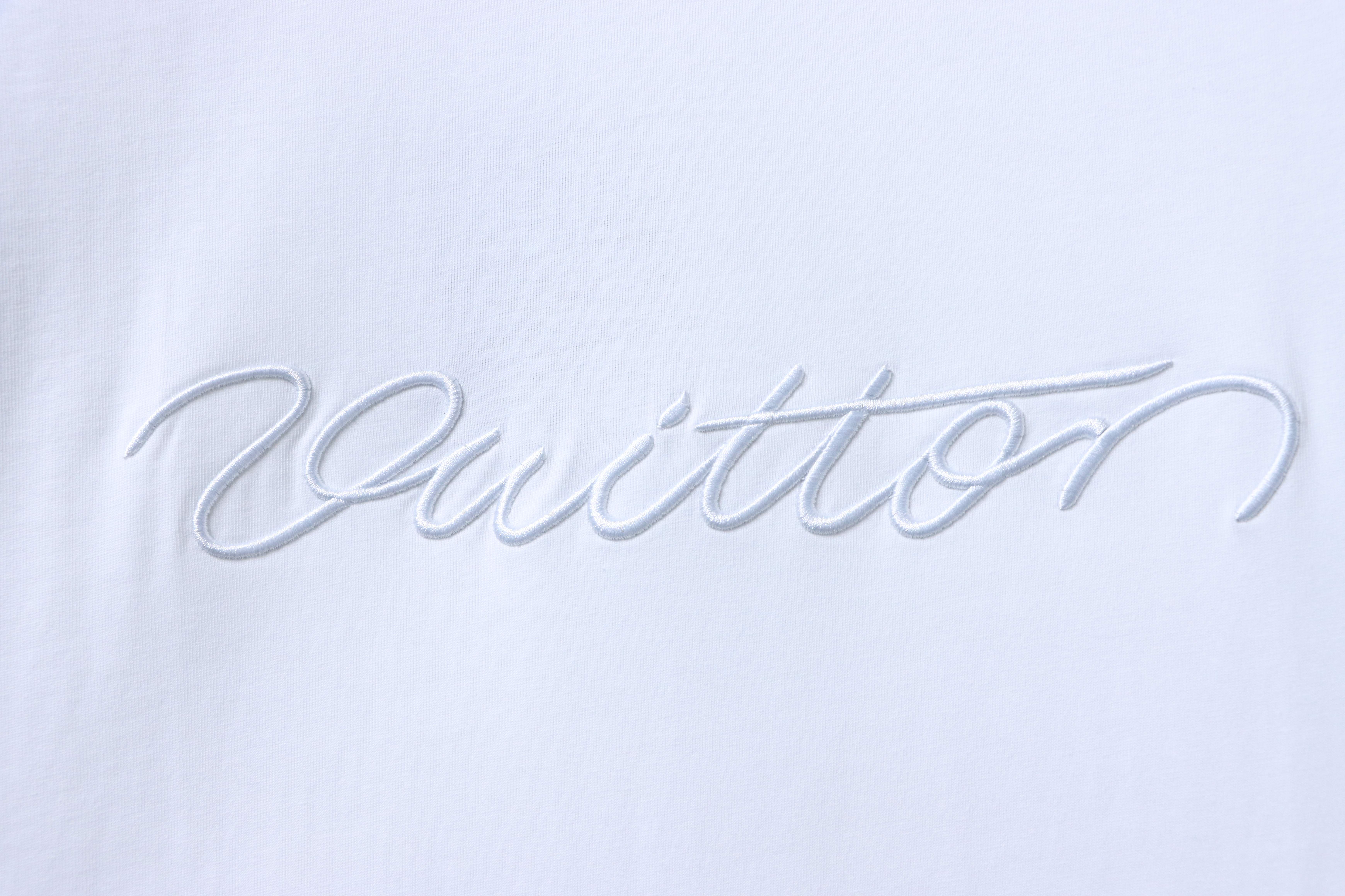 LOUIS VUITTON Embroidery Short Sleeve T-Shirt