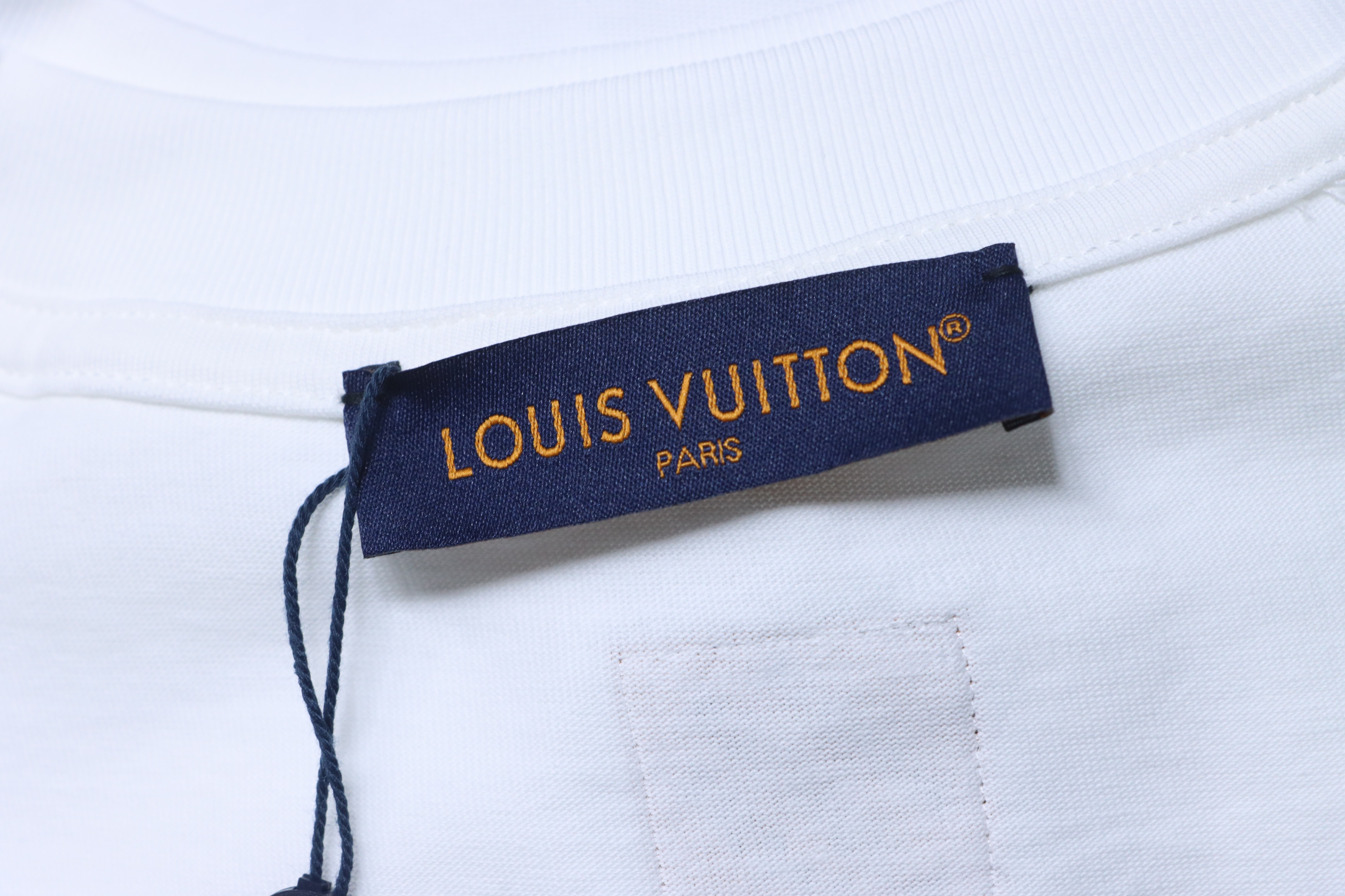 LOUIS VUITTON Embroidery Short Sleeve T-Shirt