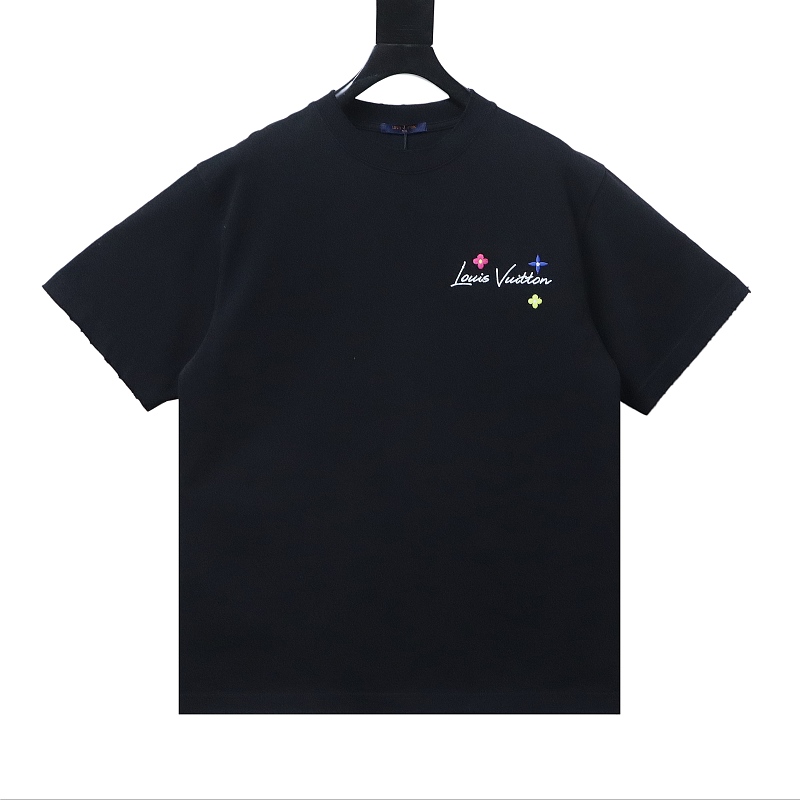 LOUIS VUITTON Embroidery Short Sleeve T-Shirt Style 1