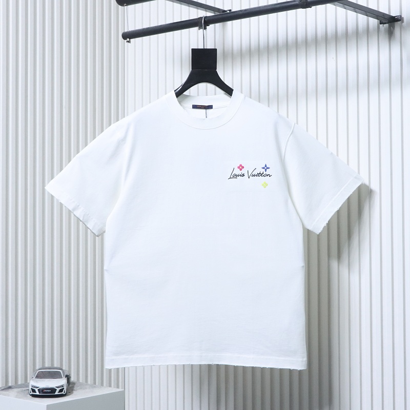 LOUIS VUITTON Embroidery Short Sleeve T-Shirt Style 2