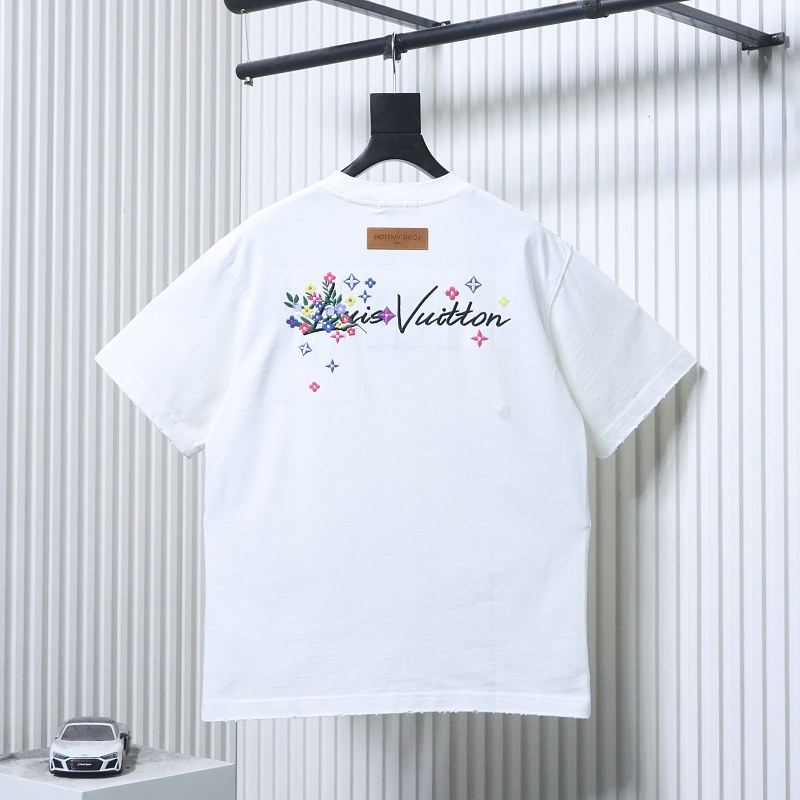 LOUIS VUITTON Embroidery Short Sleeve T-Shirt Style 2