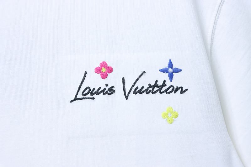 LOUIS VUITTON Embroidery Short Sleeve T-Shirt Style 2