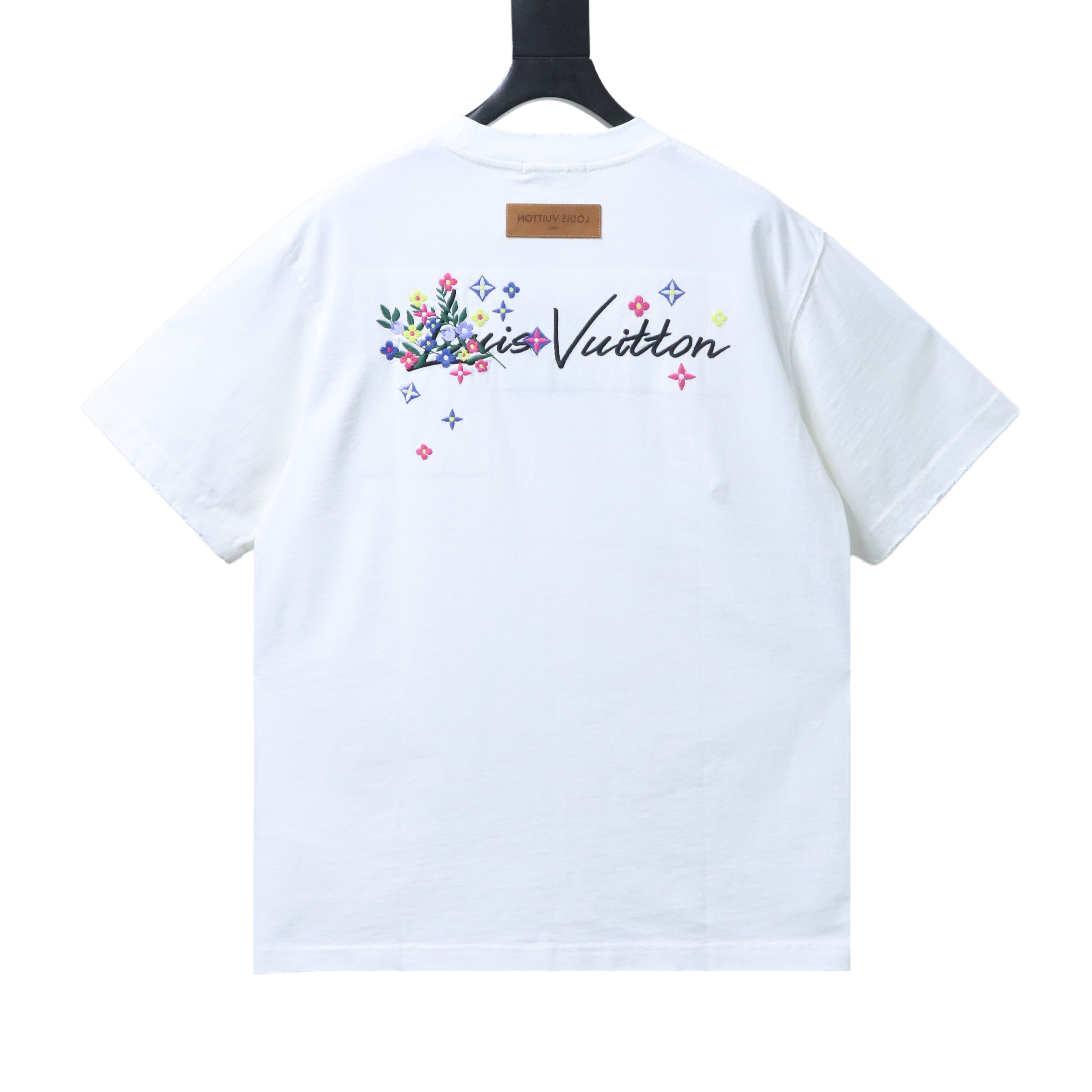 LOUIS VUITTON Embroidery Short Sleeve T-Shirt Style 2