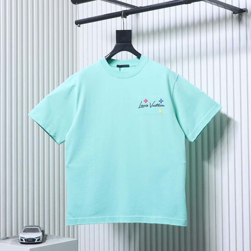 LOUIS VUITTON Embroidery Short Sleeve T-Shirt Style 3