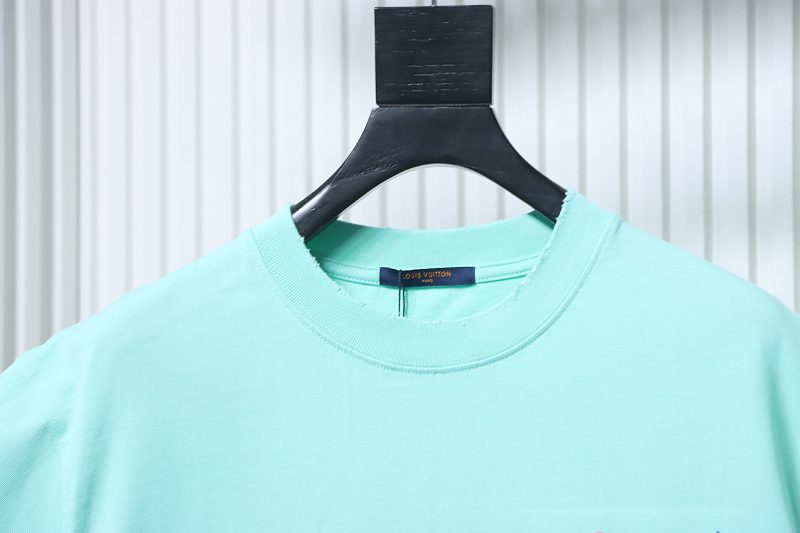 LOUIS VUITTON Embroidery Short Sleeve T-Shirt Style 3