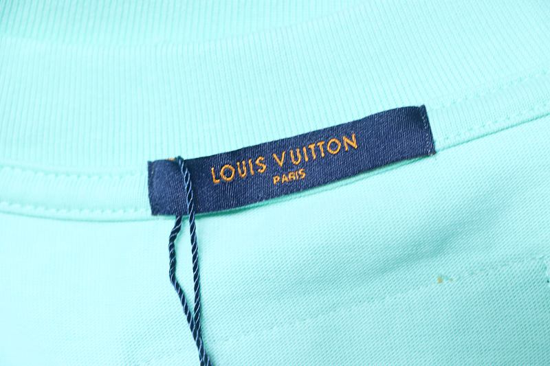 LOUIS VUITTON Embroidery Short Sleeve T-Shirt Style 3