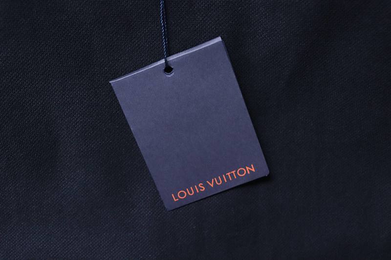 LOUIS VUITTON Embroidery White Short Sleeve Polo Shirt