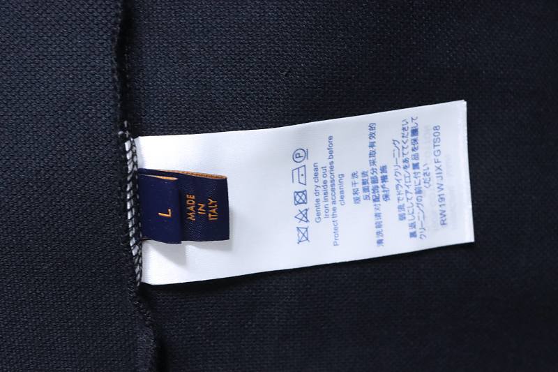 LOUIS VUITTON Embroidery White Short Sleeve Polo Shirt