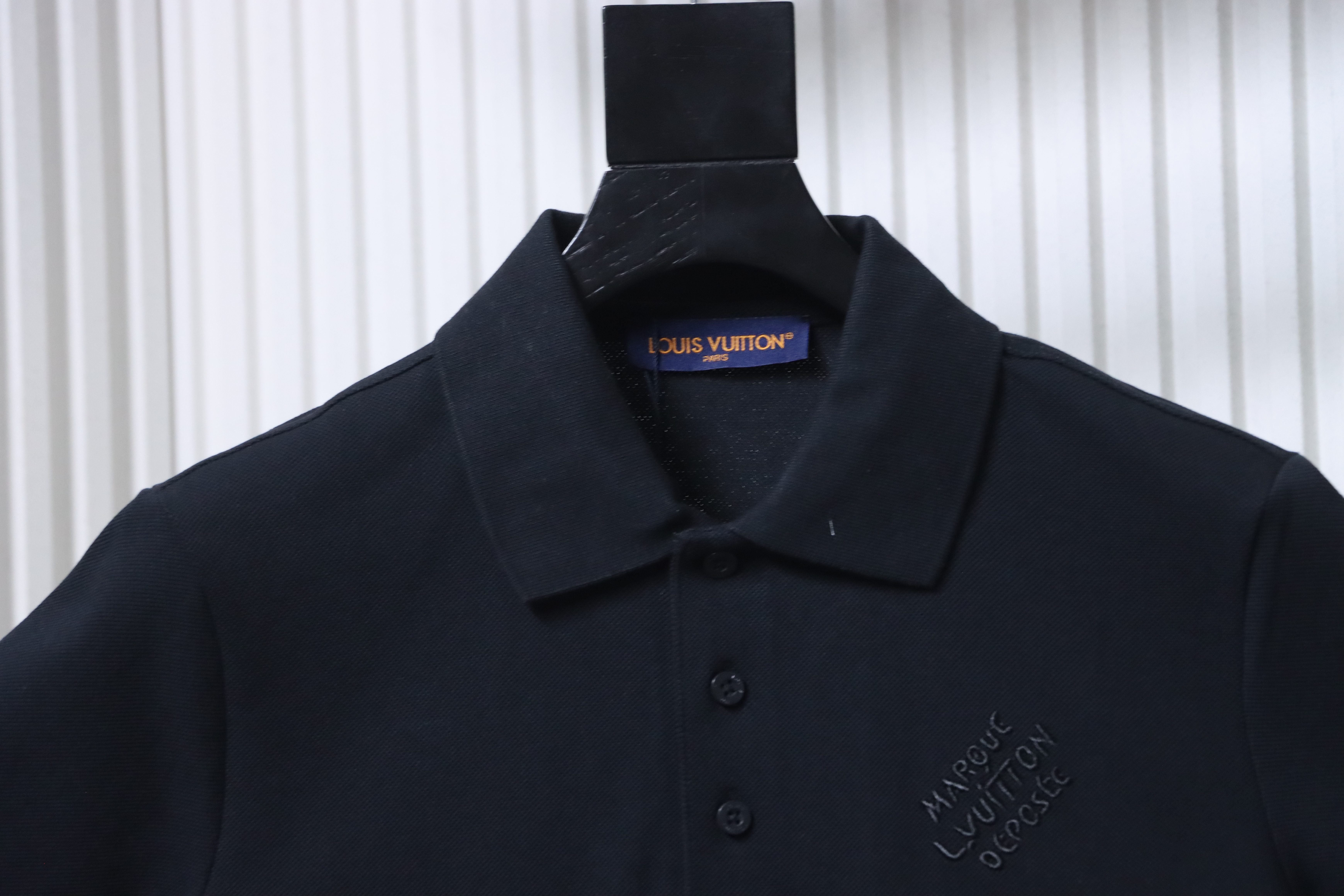 LOUIS VUITTON Embroidery White Short Sleeve Polo Shirt