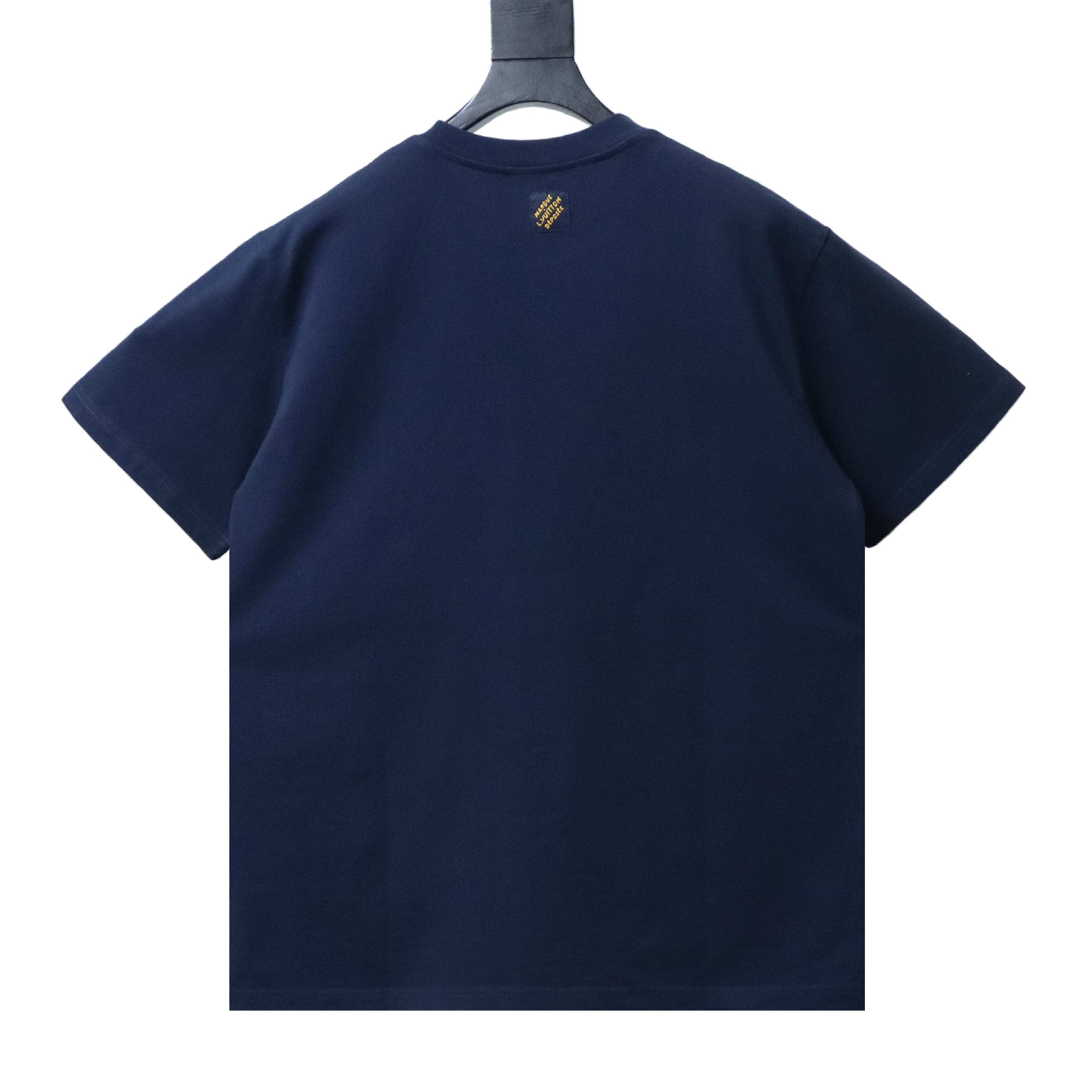 LOUIS VUITTON FW26 Denim Applique Logo Short Sleeve T-Shirt