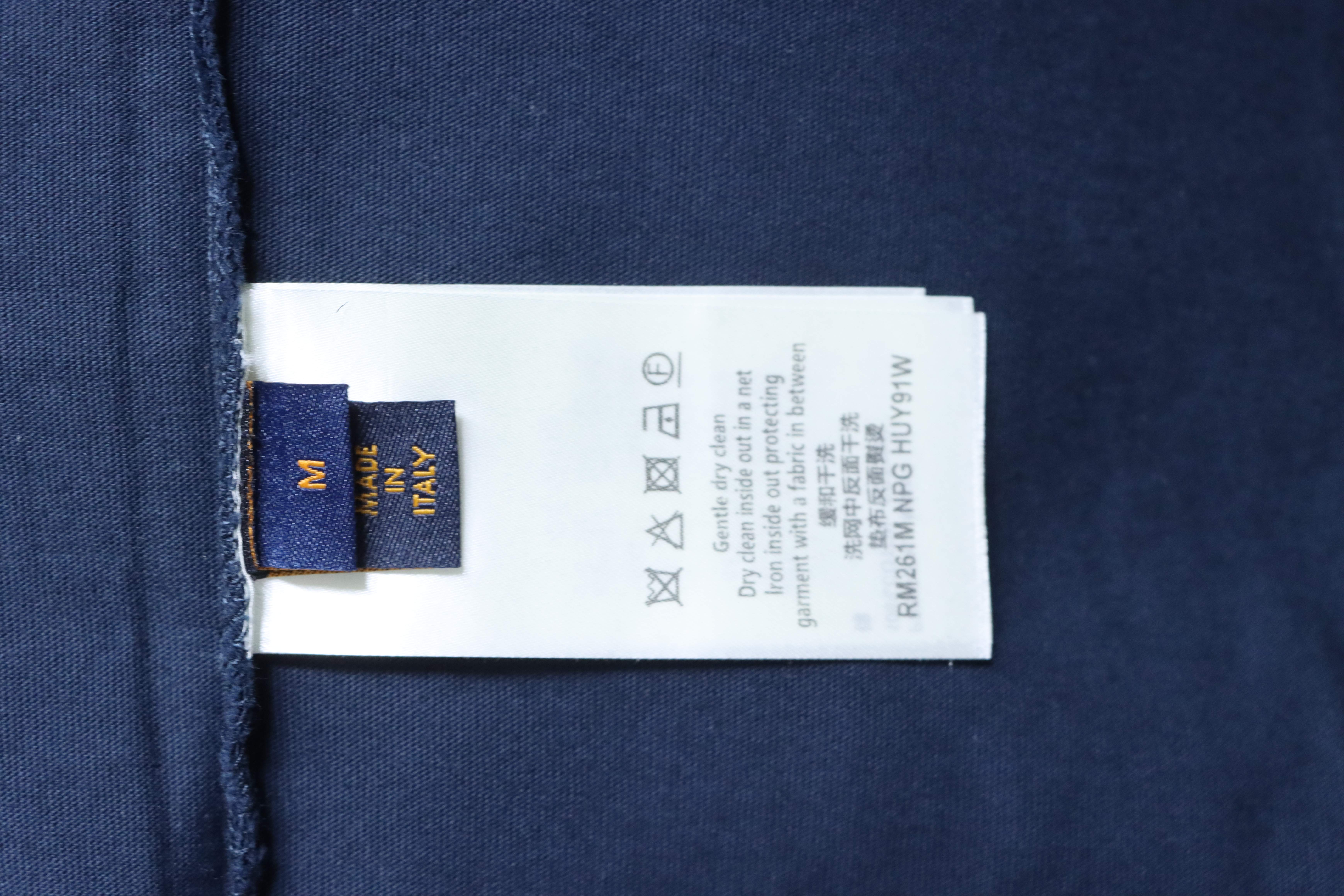 LOUIS VUITTON FW26 Denim Applique Logo Short Sleeve T-Shirt