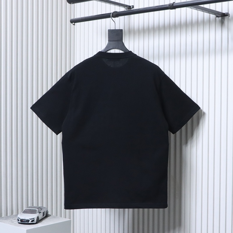 LOUIS VUITTON Graffiti Hand-Drawn Logo Black Short Sleeve T-Shirt