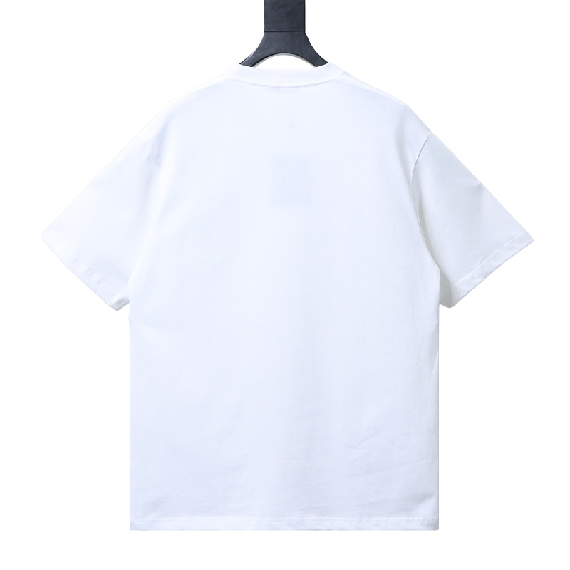 LOUIS VUITTON Graffiti Hand-Drawn Logo White Short Sleeve T-Shirt