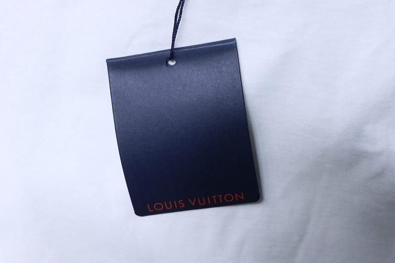 LOUIS VUITTON Graffiti Hand-Drawn Logo White Short Sleeve T-Shirt