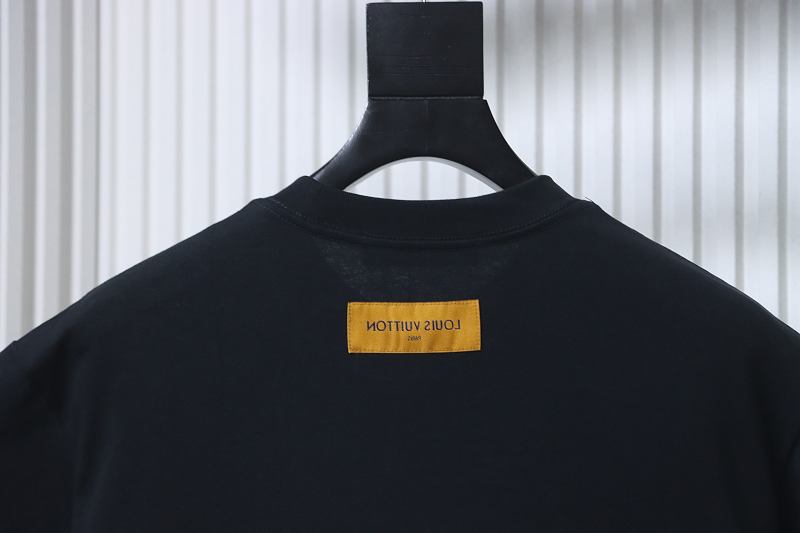 LOUIS VUITTON Graffiti Hand-Drawn Monogram Black White Short Sleeve T-Shirt