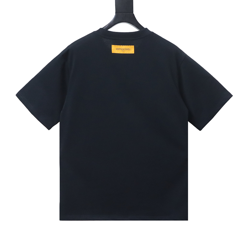 LOUIS VUITTON Graffiti Print Logo Short Sleeve T-Shirt Style 2