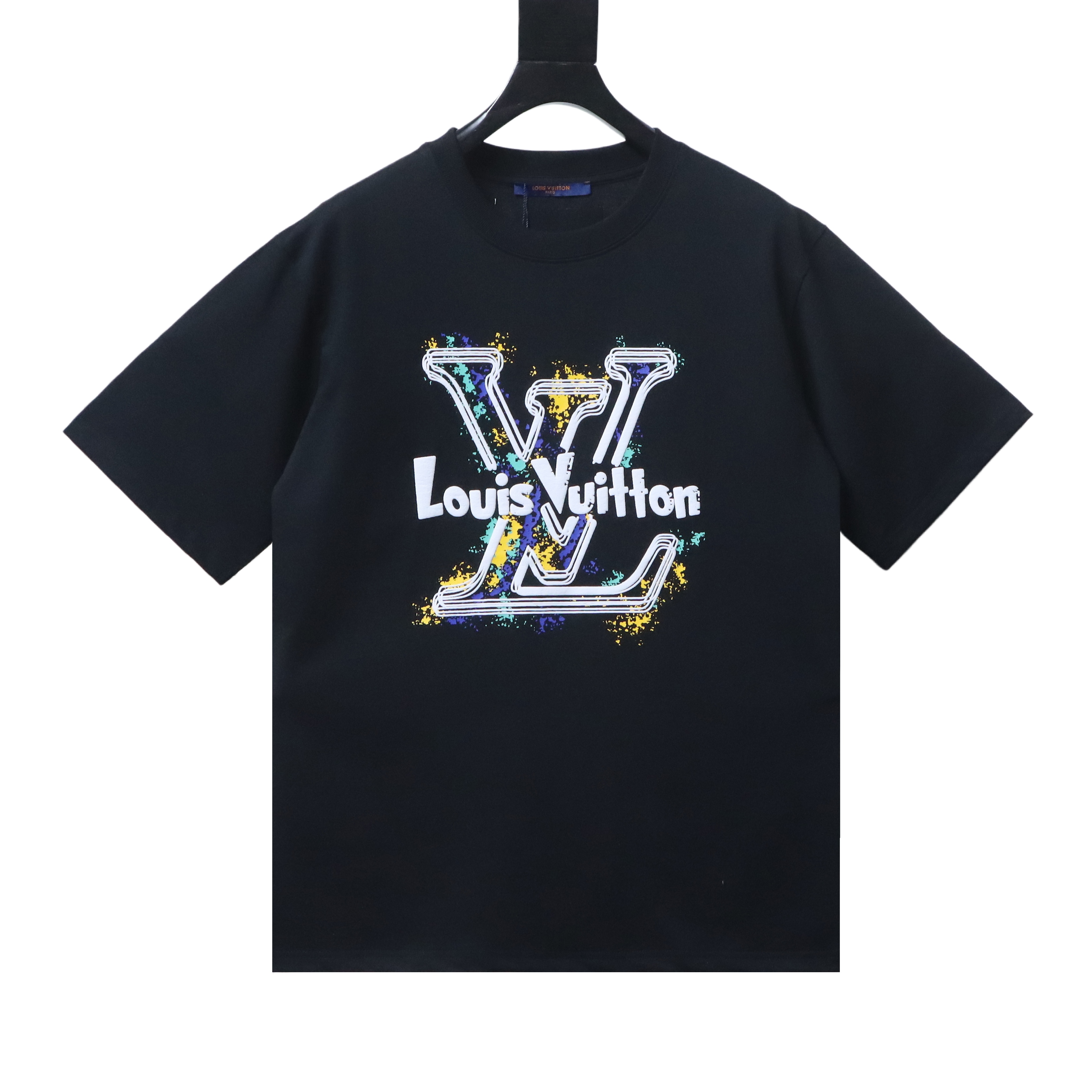 LOUIS VUITTON Graffiti Print Logo Short Sleeve T-Shirt Style 2