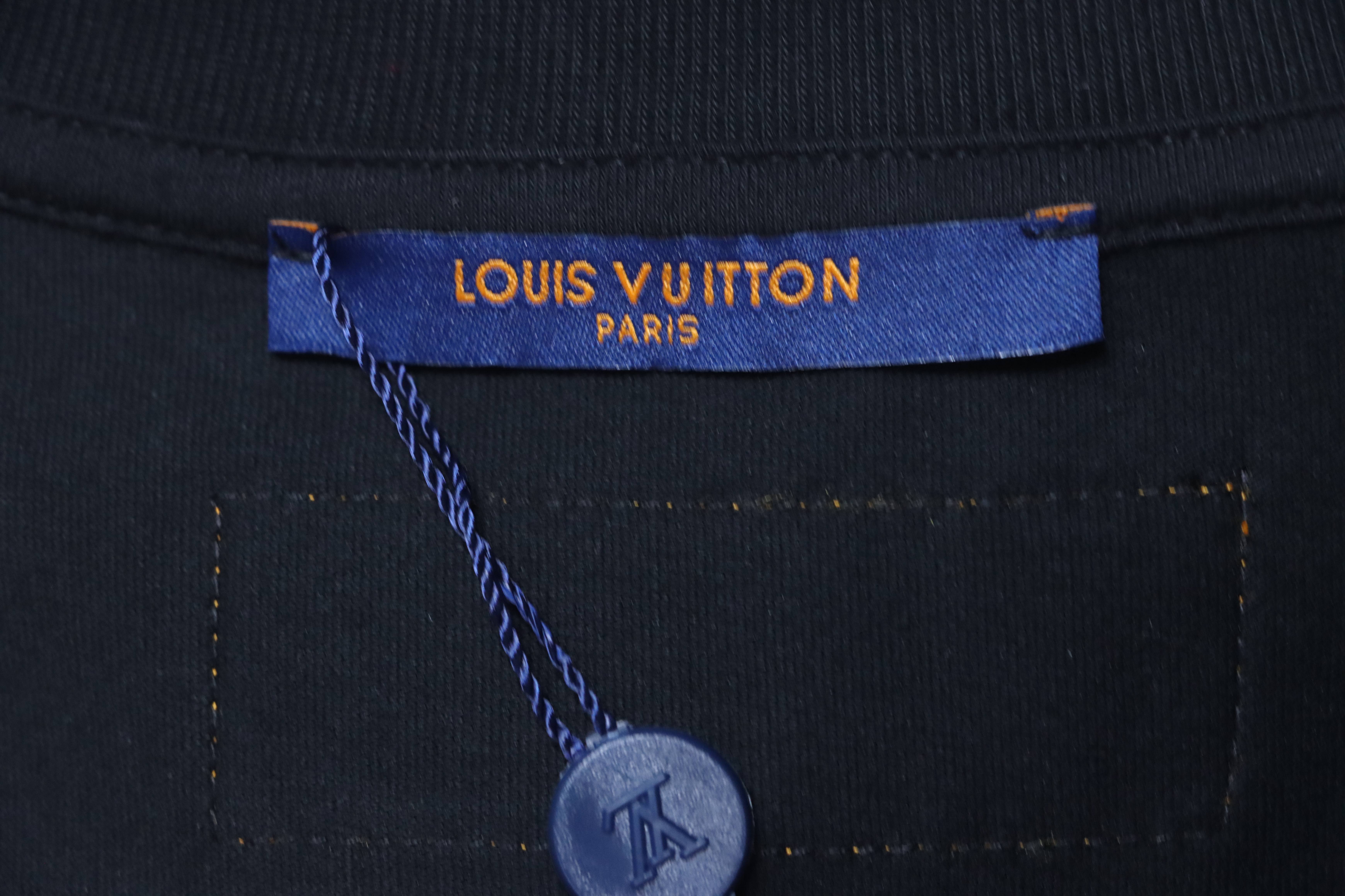 LOUIS VUITTON Graffiti Print Logo Short Sleeve T-Shirt Style 2