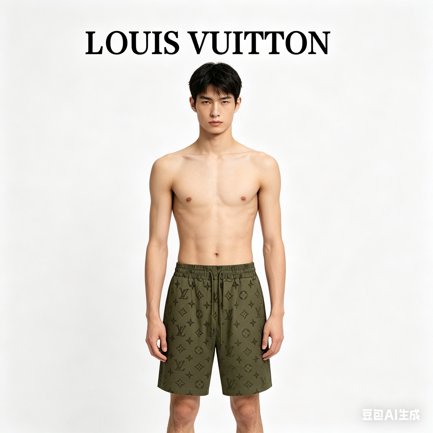 LOUIS VUITTON Green Shorts