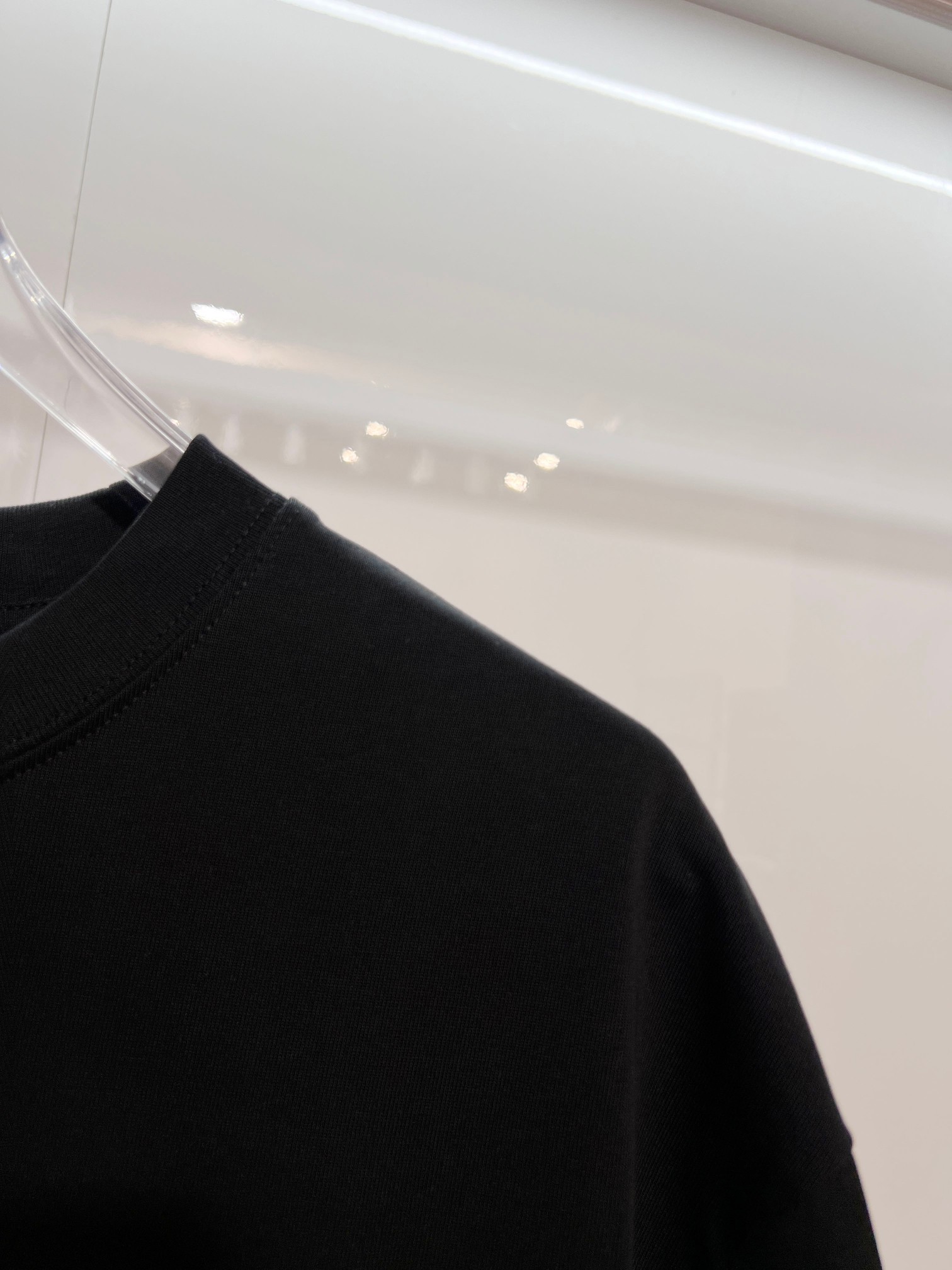 LOUIS VUITTON High Quality 320g Crew Neck Black White Short Sleeve T-Shirt Style 4