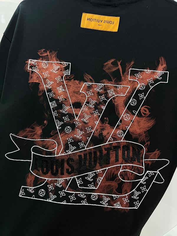 LOUIS VUITTON High Quality 320g Crew Neck Short Sleeve T-Shirt Style 10