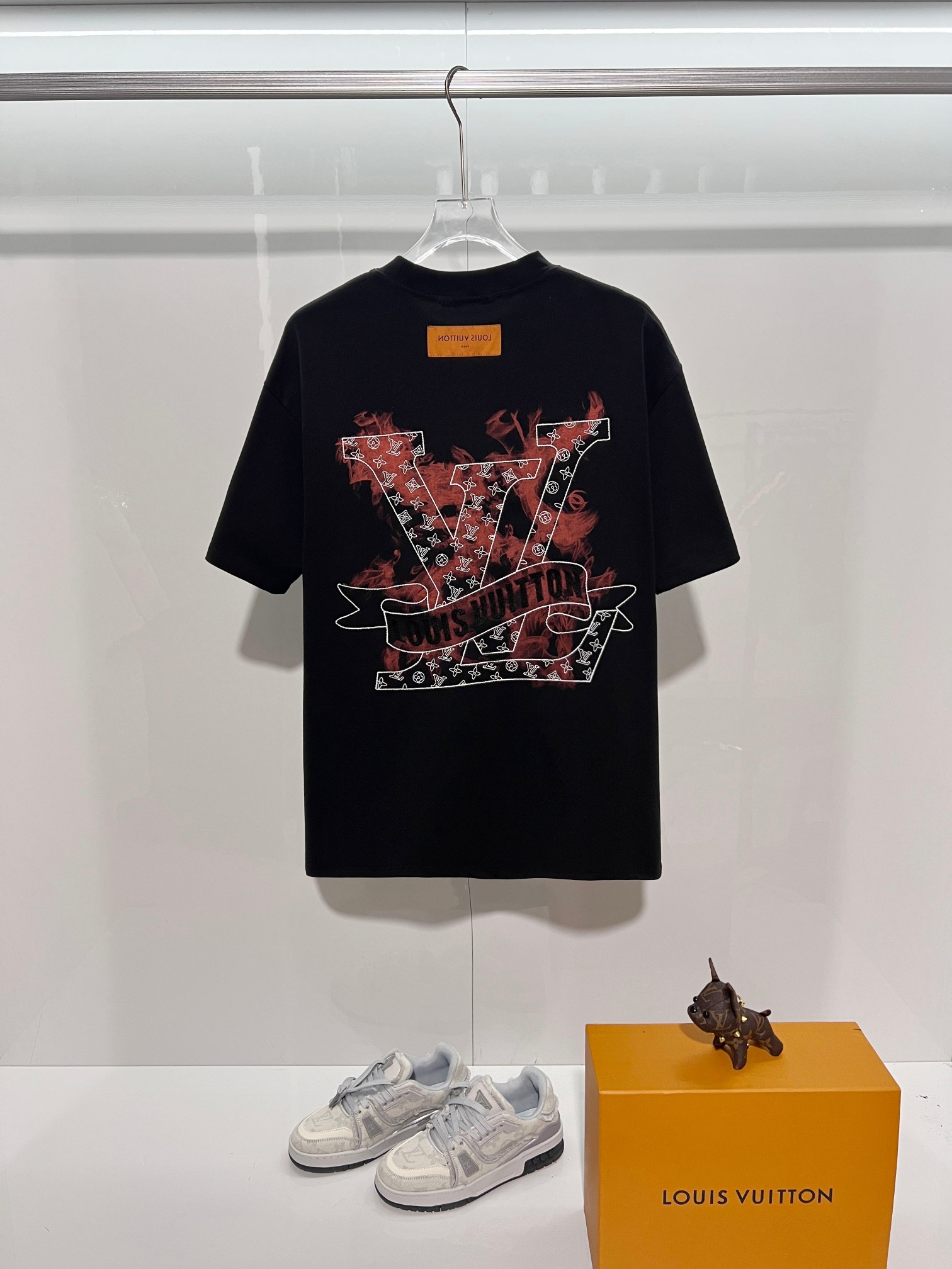 LOUIS VUITTON High Quality 320g Crew Neck Short Sleeve T-Shirt Style 10