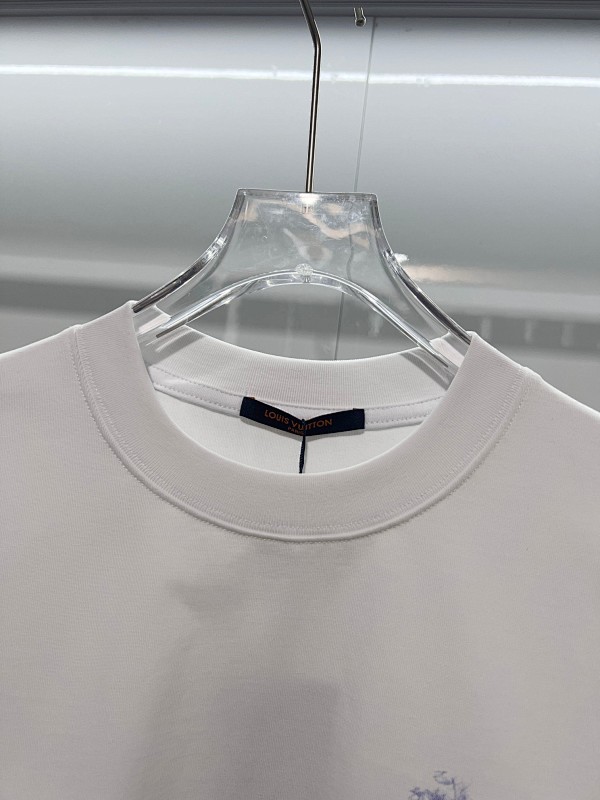 LOUIS VUITTON High Quality 320g Crew Neck Short Sleeve T-Shirt Style 11