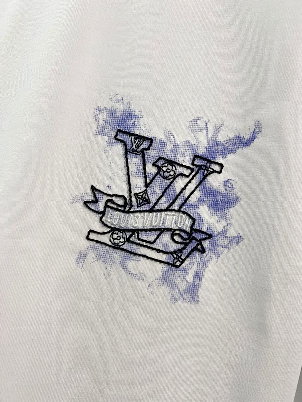 LOUIS VUITTON High Quality 320g Crew Neck Short Sleeve T-Shirt Style 11