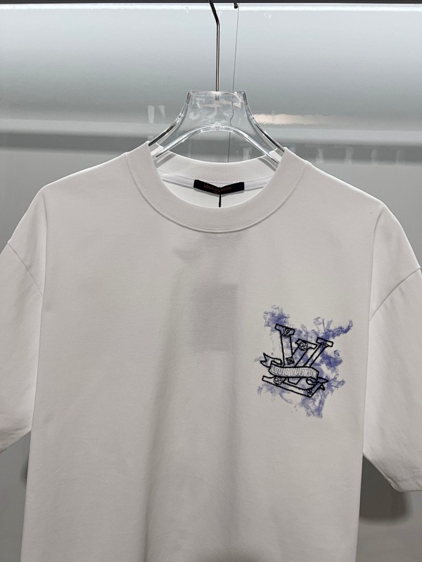 LOUIS VUITTON High Quality 320g Crew Neck Short Sleeve T-Shirt Style 11