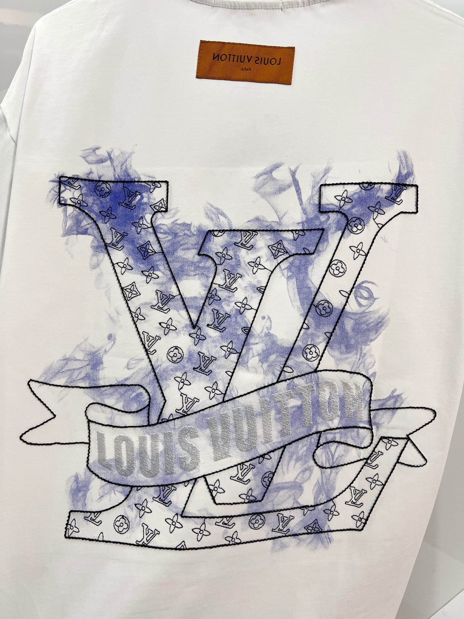LOUIS VUITTON High Quality 320g Crew Neck Short Sleeve T-Shirt Style 11