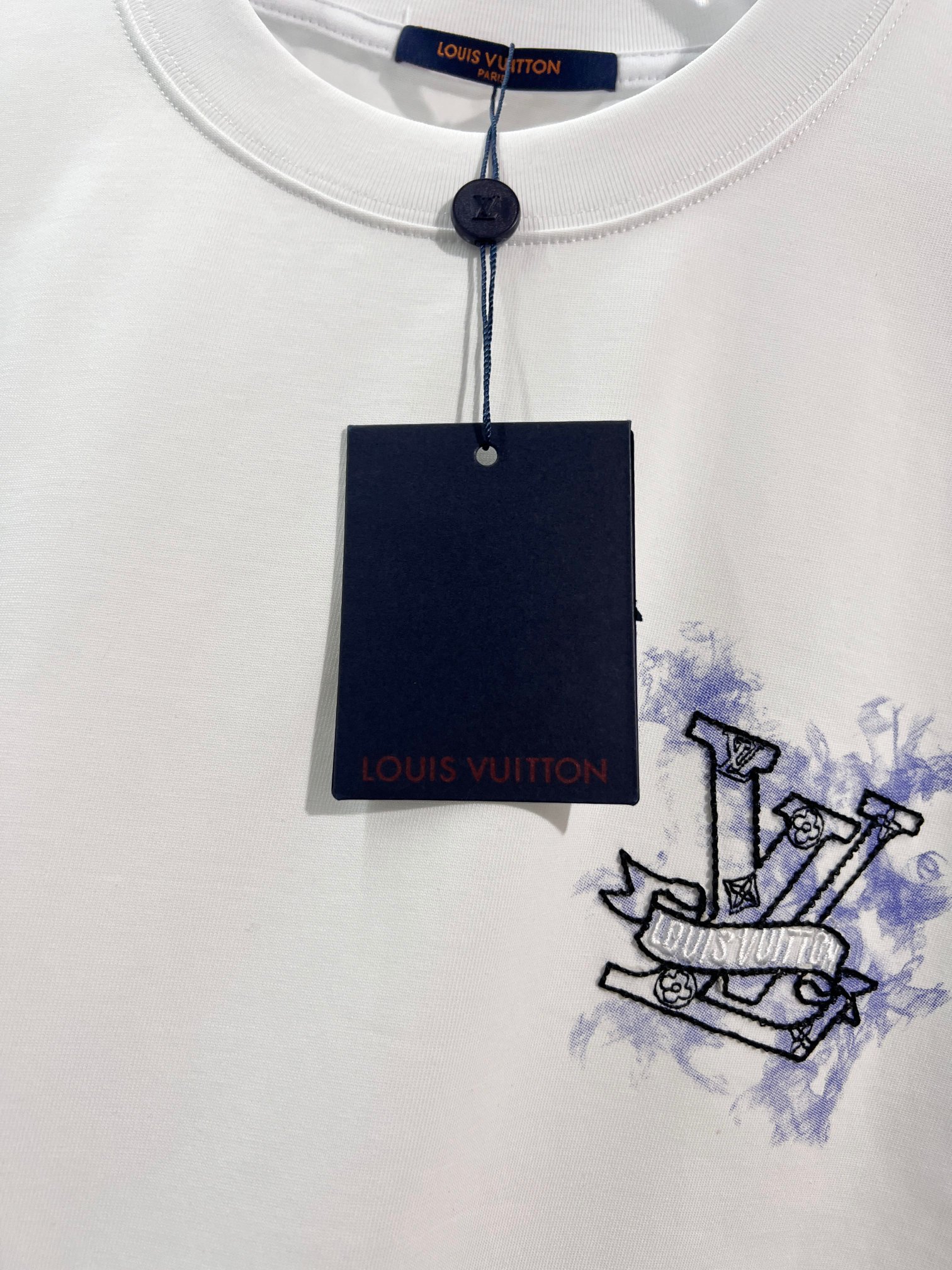 LOUIS VUITTON High Quality 320g Crew Neck Short Sleeve T-Shirt Style 11