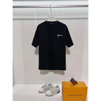 LOUIS VUITTON High Quality 320g Crew Neck Short Sleeve T-Shirt Style 12 01