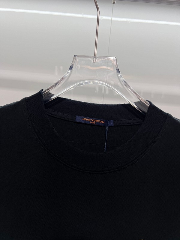 LOUIS VUITTON High Quality 320g Crew Neck Short Sleeve T-Shirt Style 12